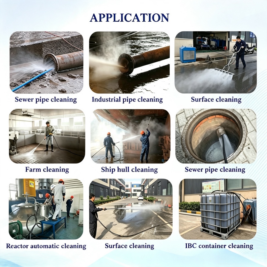 High‑Pressure Water Jet Pump | Sewer Pipeline Drain Cleaning