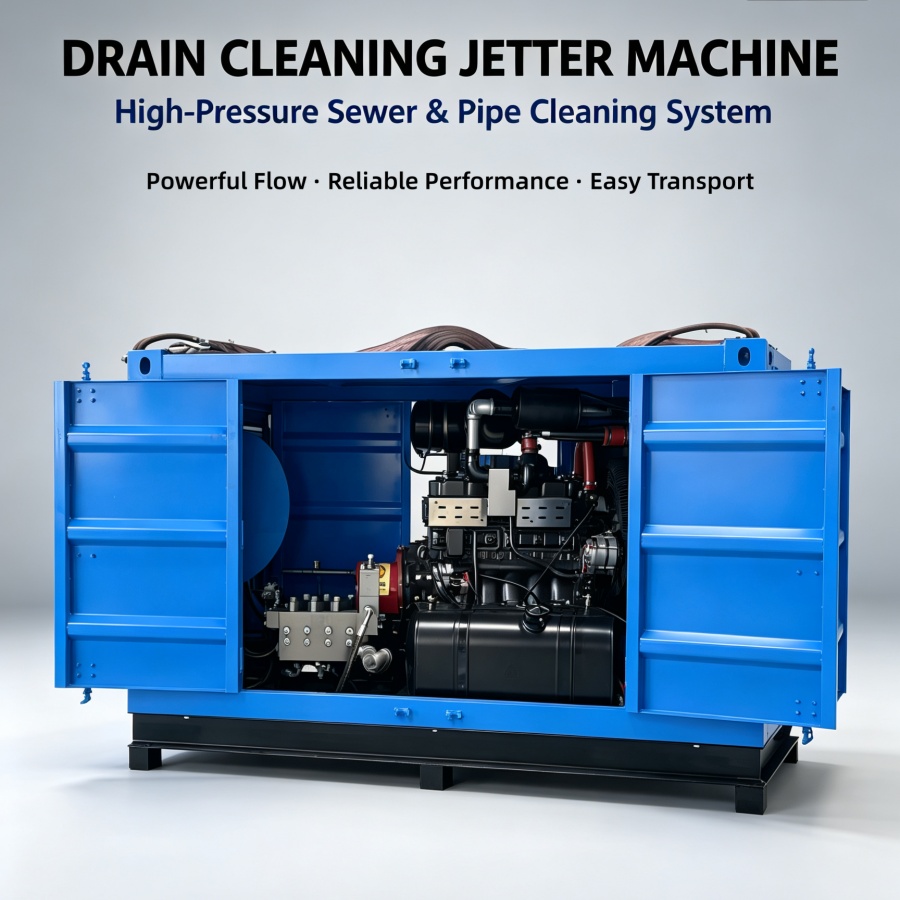 High‑Pressure Water Jet Pump | Sewer Pipeline Drain Cleaning