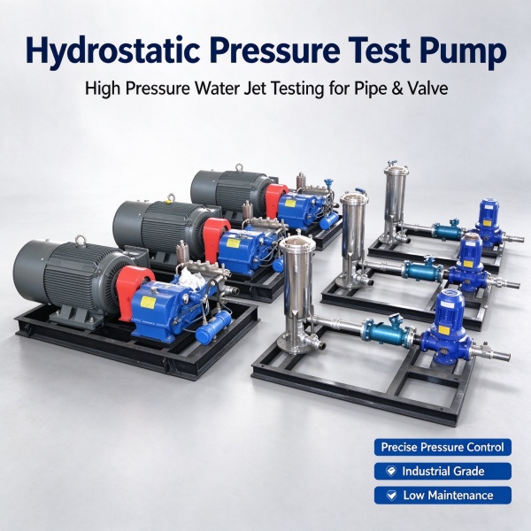Hydrostatic pressure test pump for pipe and valve burst pressure test