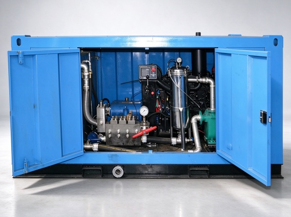 High pressure hydro test pump, automatic dual flow pressure testing pump