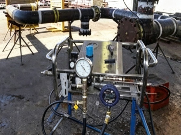 Electric Hydro Testing Pump, Automatic Dual Flow High Pressure Test Pump