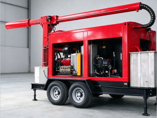 85Lpm 1400Bar Tank Vessel Cleaning System High Pressure Water Jet Hydro Blaster Cleaner