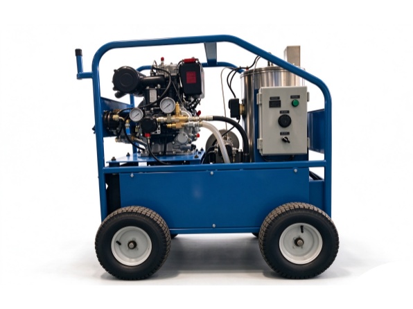 200bar hot water pressure washer diesel industrial cleaning machine
