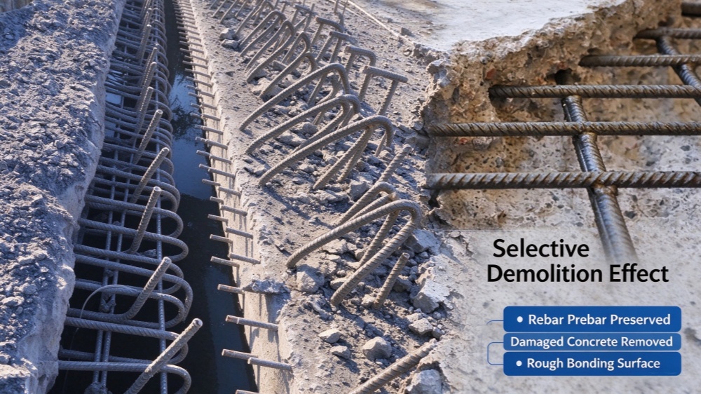 High-Pressure Water Jet Concrete Demolition Robot System – Vibration-Free Green Hydro Demolition Technology