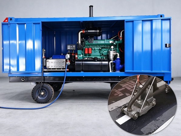 road marking removal high pressure jetting machine