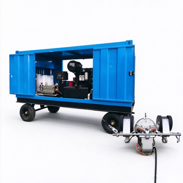 Marine rust removal robot 2500 bar hydro blasting ship cleaning