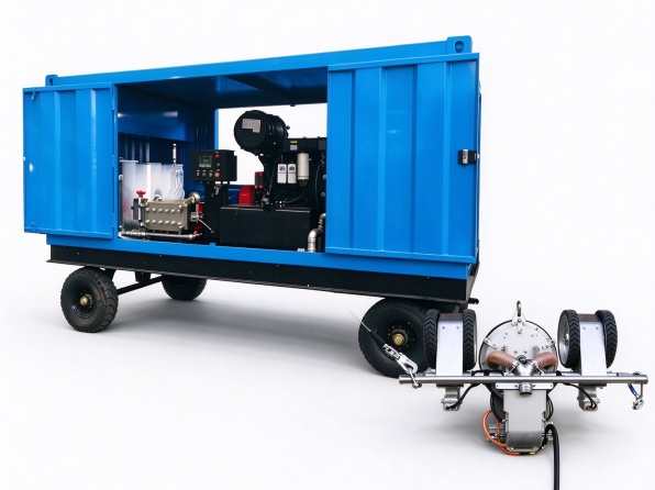 Marine rust removal robot 2500 bar hydro blasting ship cleaning