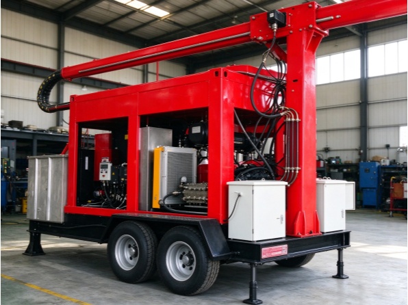 85Lpm 1400Bar Tank Vessel Cleaning System High Pressure Water Jet Hydro Blaster Cleaner